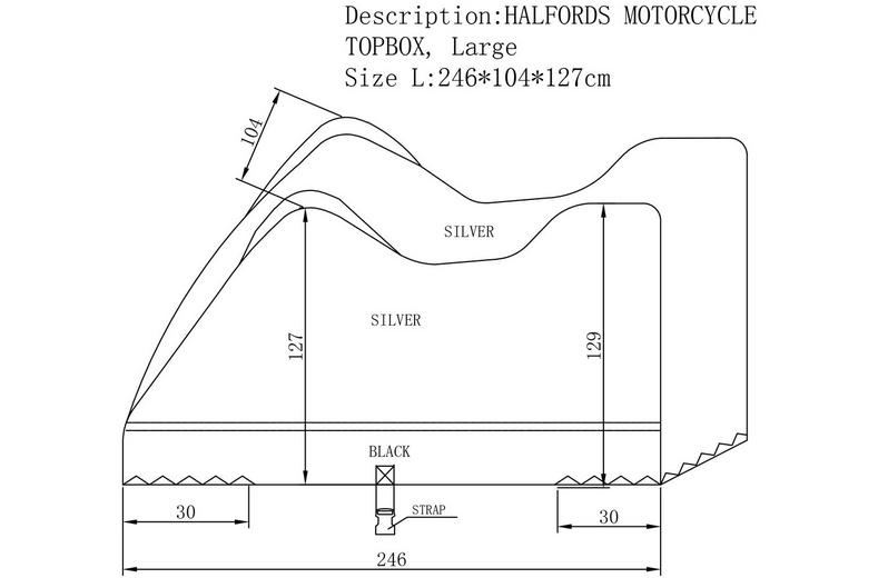 Halfords Topbox Motorcycle Cover Halfords Topbox Motorcycle Cover
