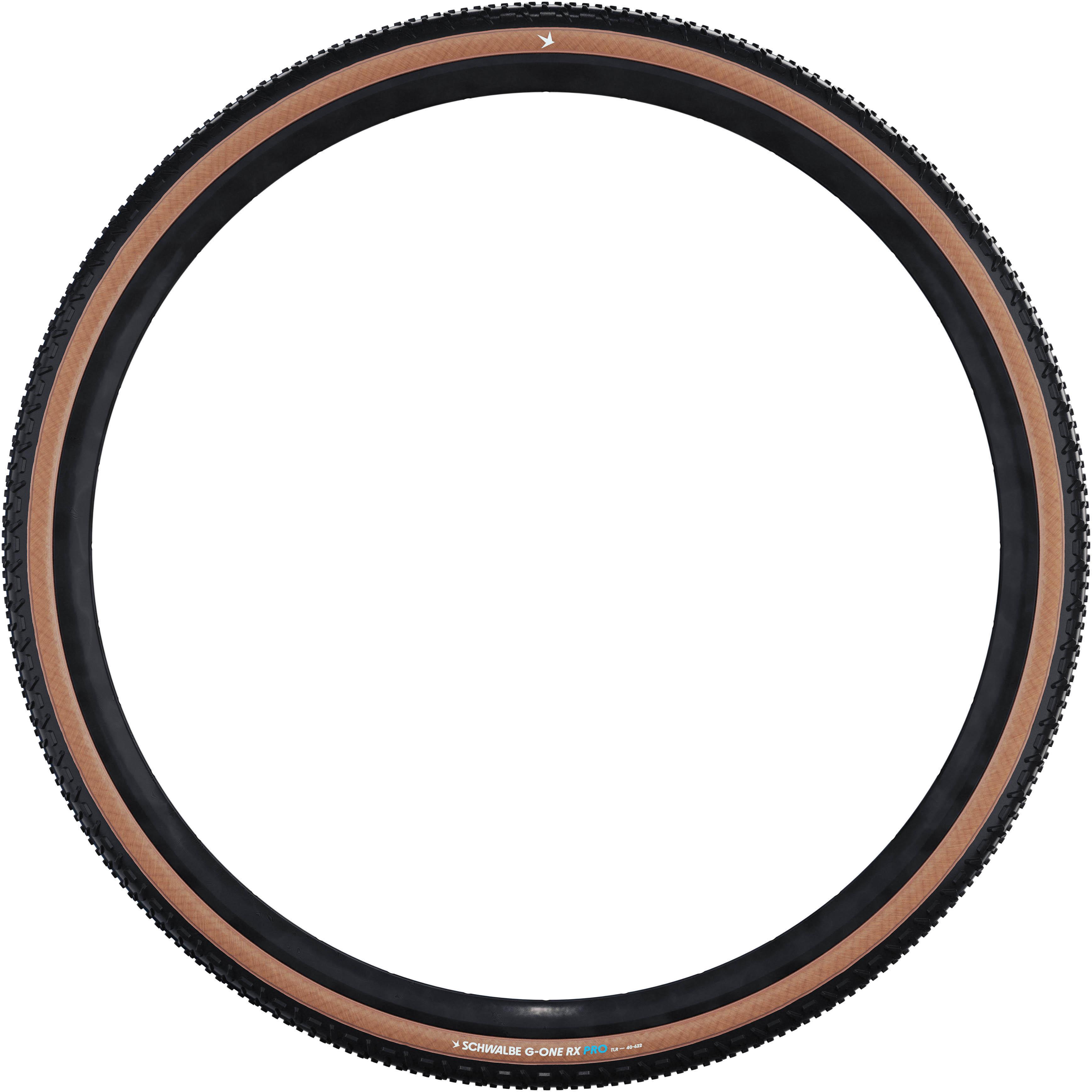 Schwalbe G-One RX Pro TLR Gravel Tyre, Transparent Sidewall 700x40c