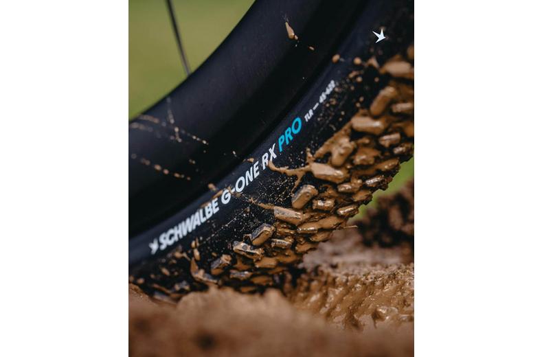 Schwalbe G-One RX Pro TLR Gravel Tyre, Transparent Sidewall 700x40c Schwalbe G-One RX Pro TLR Gravel Tyre, Transparent Sidewall 700x40c