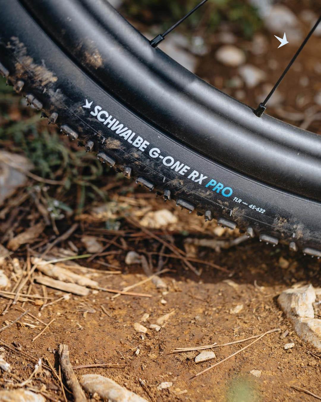 Schwalbe G-One RX Pro TLR Gravel Tyre, Transparent Sidewall 700x40c