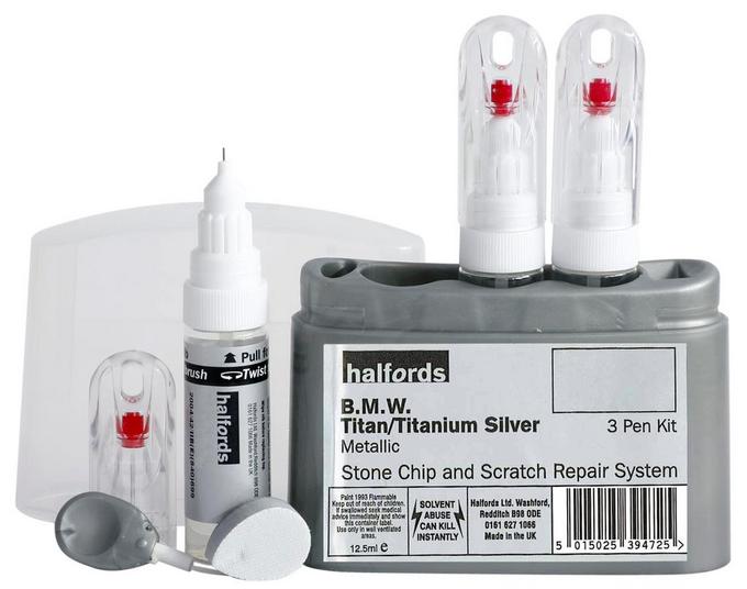 Halfords BMW Titan / Titanium Silver Scratch & Chip Repair Kit