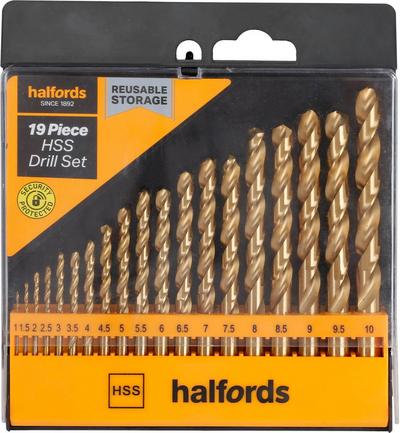 Halfords 19pc HSS drill set Halfords 19pc HSS drill set