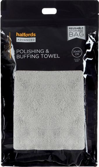 Halfords Advanced Polishing and Buffing Towel 