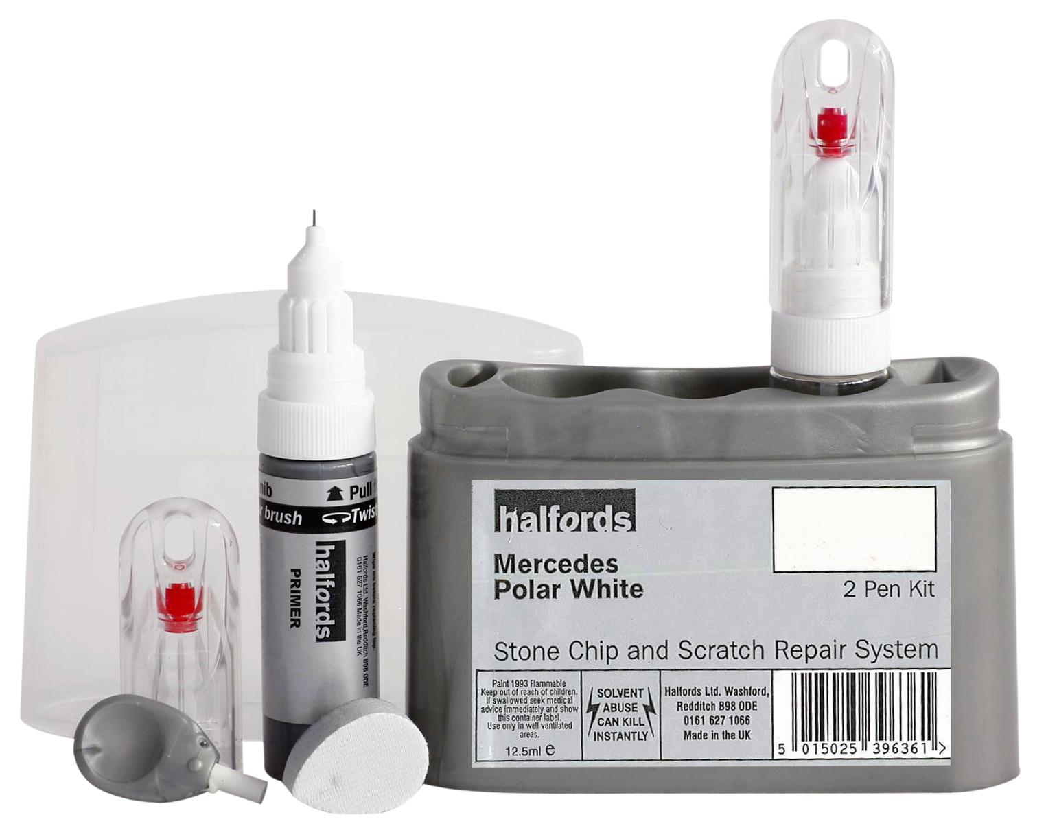 Halfords Mercedes Polar White Scratch & Chip Repair Kit Halfords UK