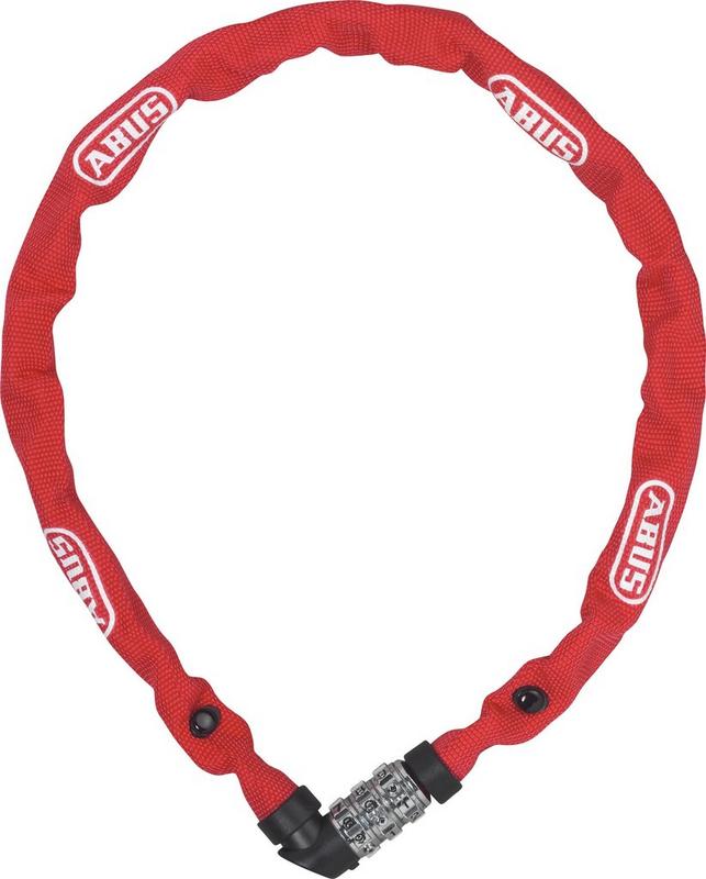 Halfords ABUS Chain Lock 1200/60 Web, Red | Extra 8% off for BC Members