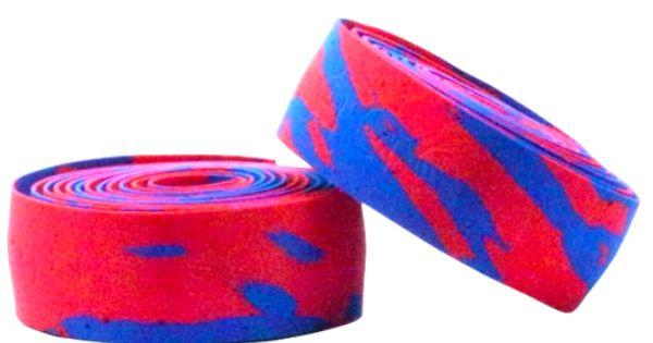 Cinelli Macro Splash Cork Handlebar Tape, Red/Blk
