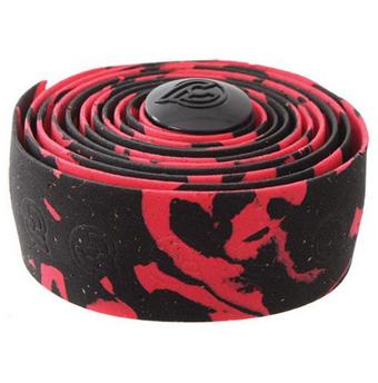 Cinelli Macro Splash Cork Handlebar Tape, Red/Blk