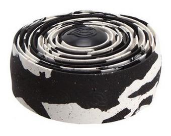 Cinelli Macro Splash Cork Handlebar Tape, Wht/Blk