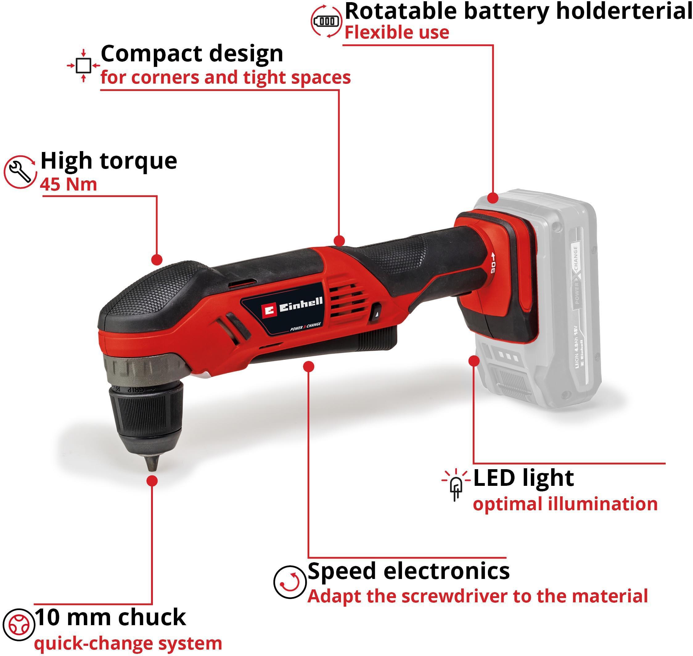 Einhell 18V Angle Head Drill Driver