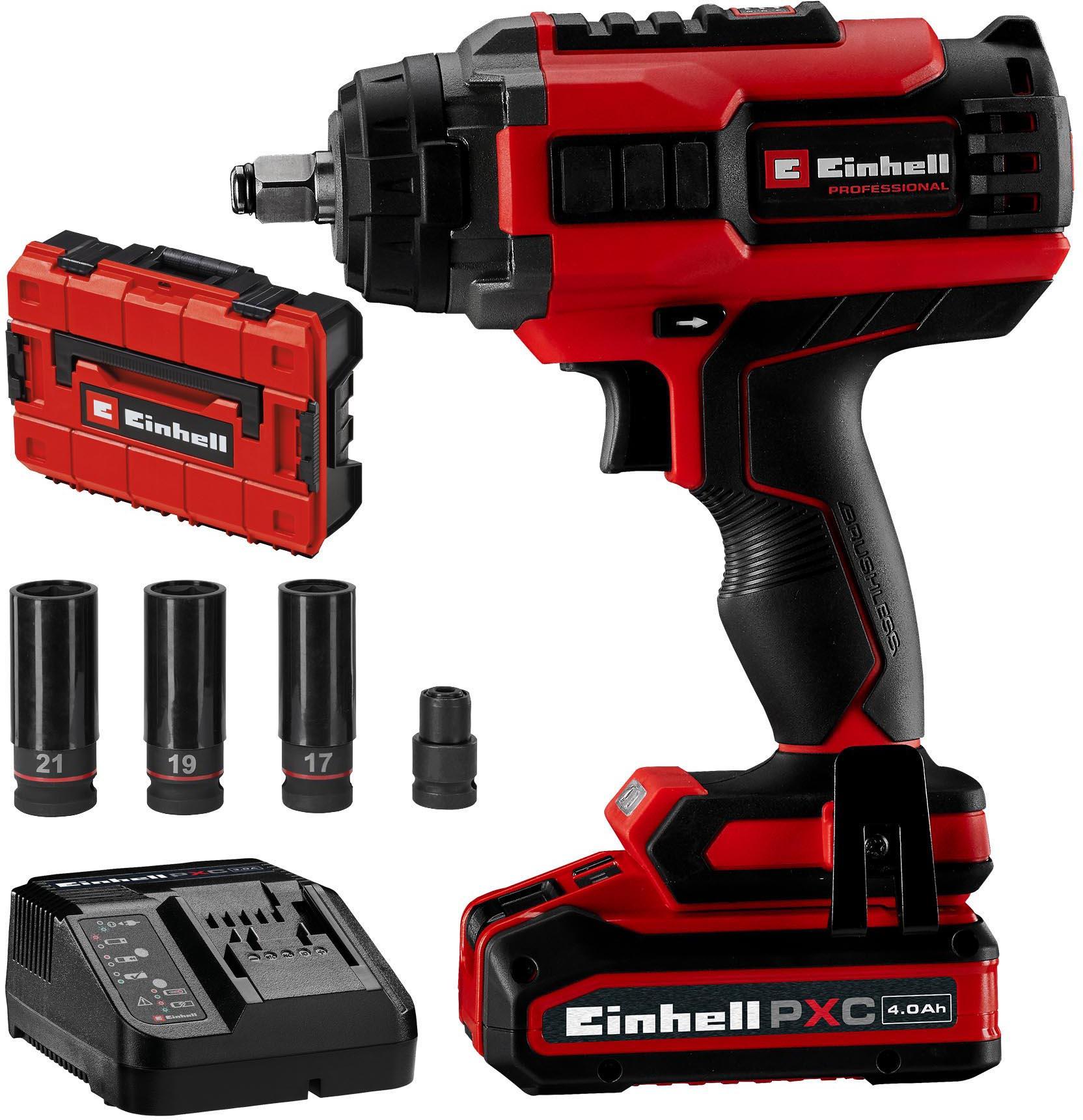 Einhell 18V Pro 450Nm Impact Wrench Kit 