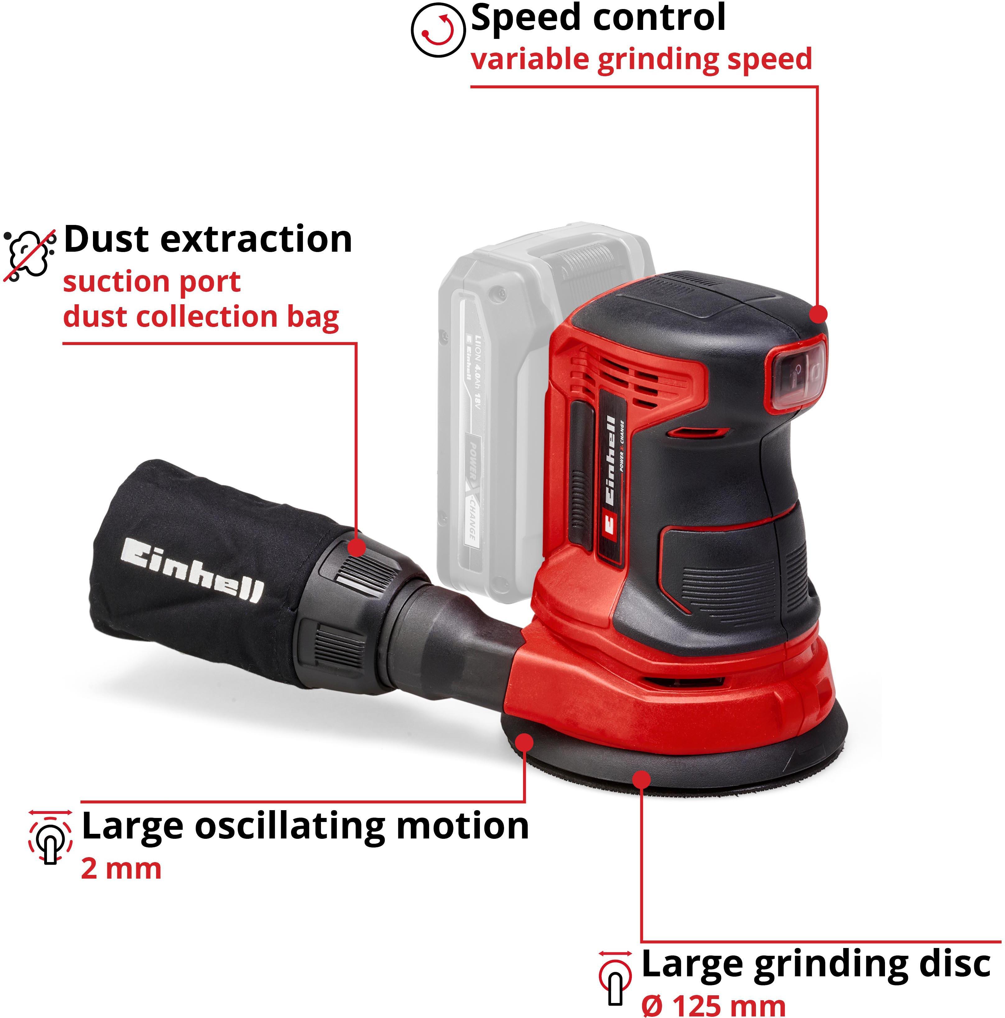 Einhell 18V 125mm Rotating Sander