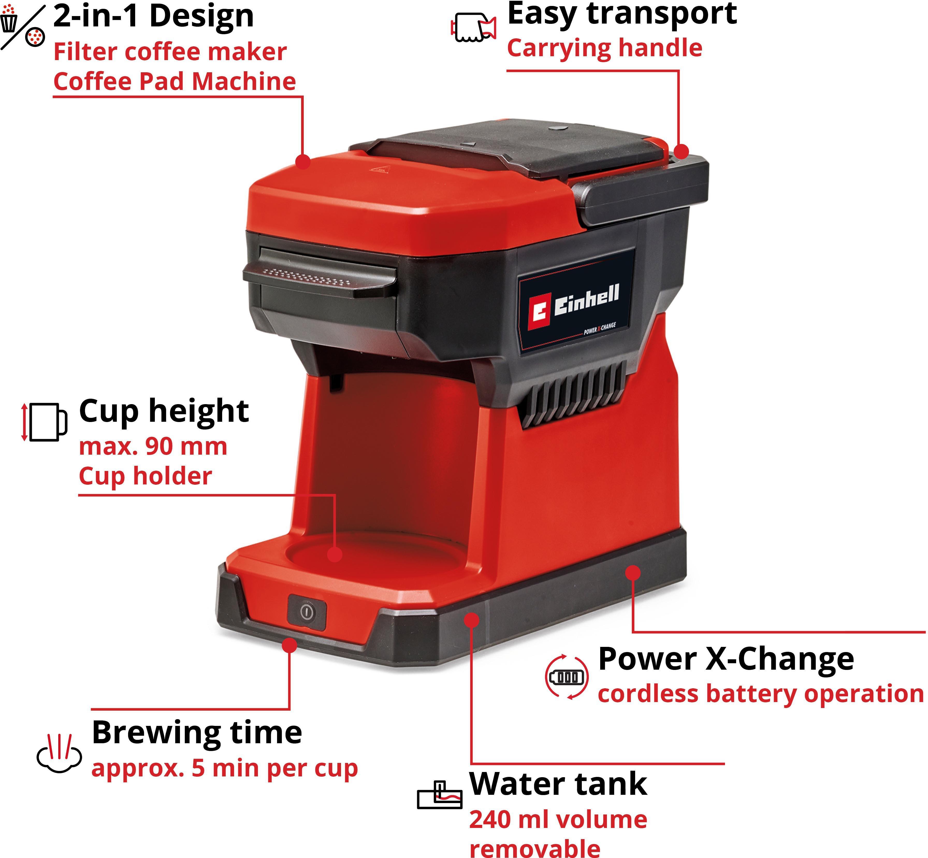 Einhell 18V Coffee Machine