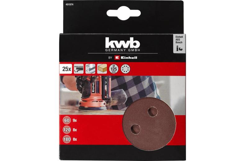 Einhell 25pc 125mm Sanding Sheet Set Einhell 25pc 125mm Sanding Sheet Set