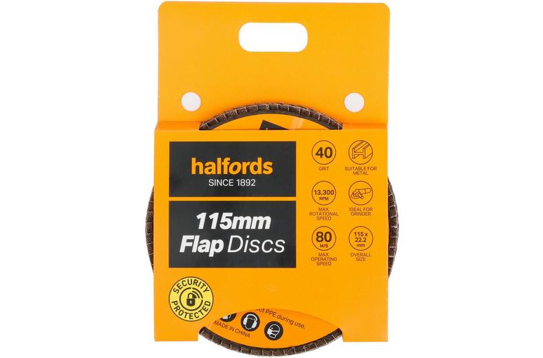 Halfords 115mm flap discs Halfords 115mm flap discs