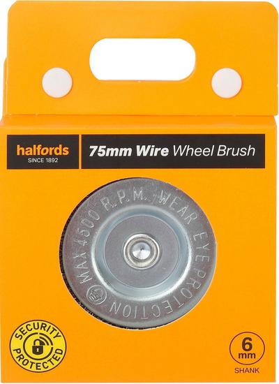 Halfords 75mm wire wheel brush Halfords 75mm wire wheel brush