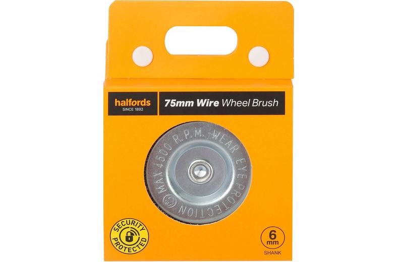 Halfords 75mm wire wheel brush Halfords 75mm wire wheel brush