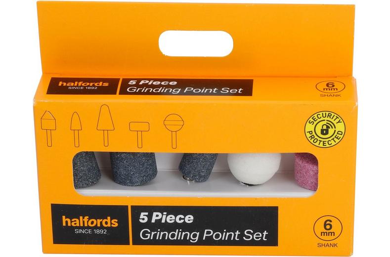 Halfords 5 piece grinding point set Halfords 5 piece grinding point set