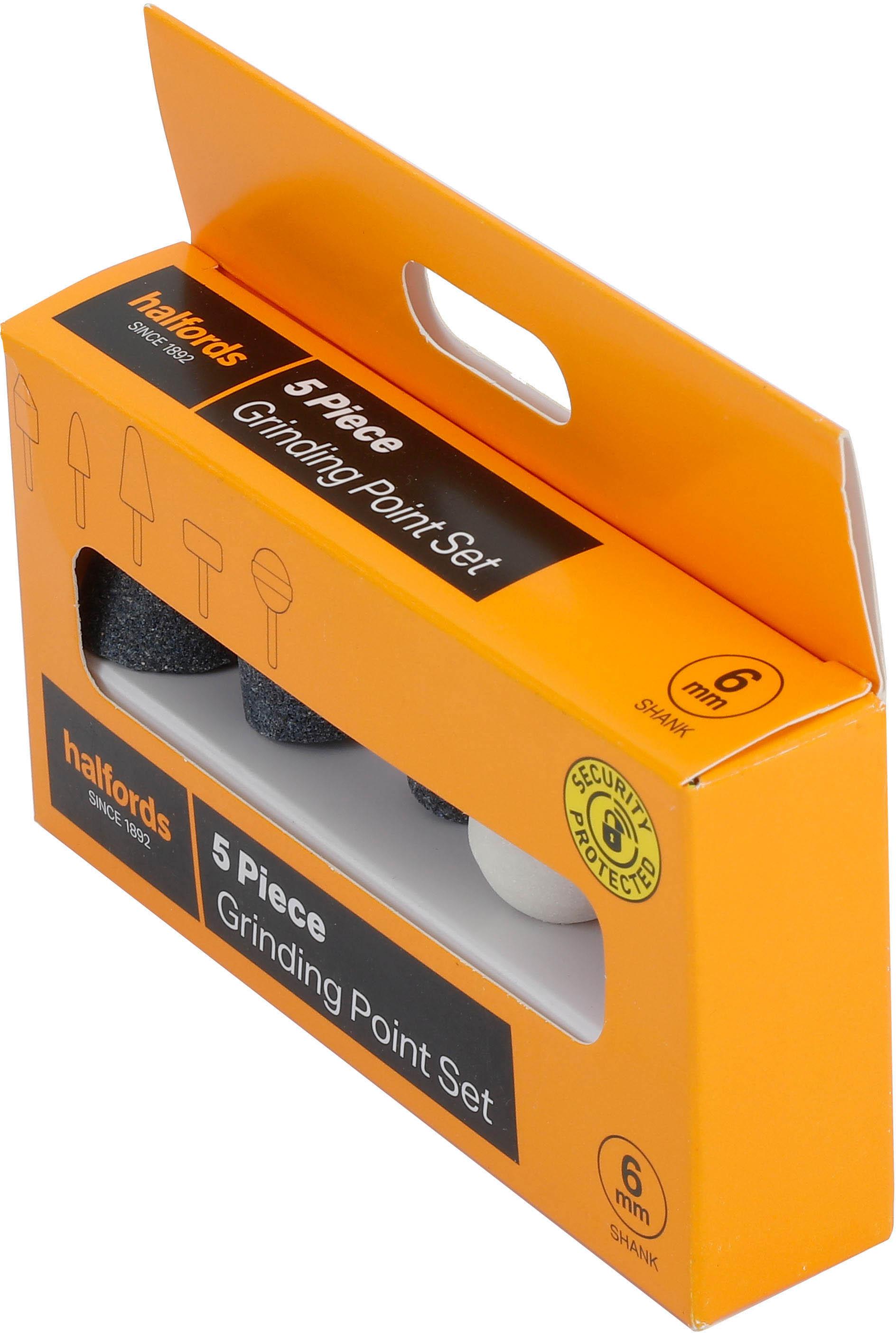Halfords 5 piece grinding point set