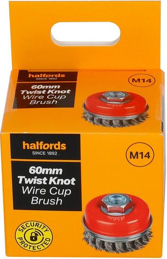 Halfords 60mm twist knot wire cup brush