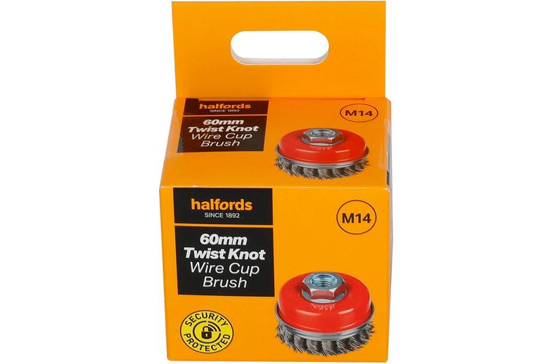 Halfords 60mm twist knot wire cup brush Halfords 60mm twist knot wire cup brush