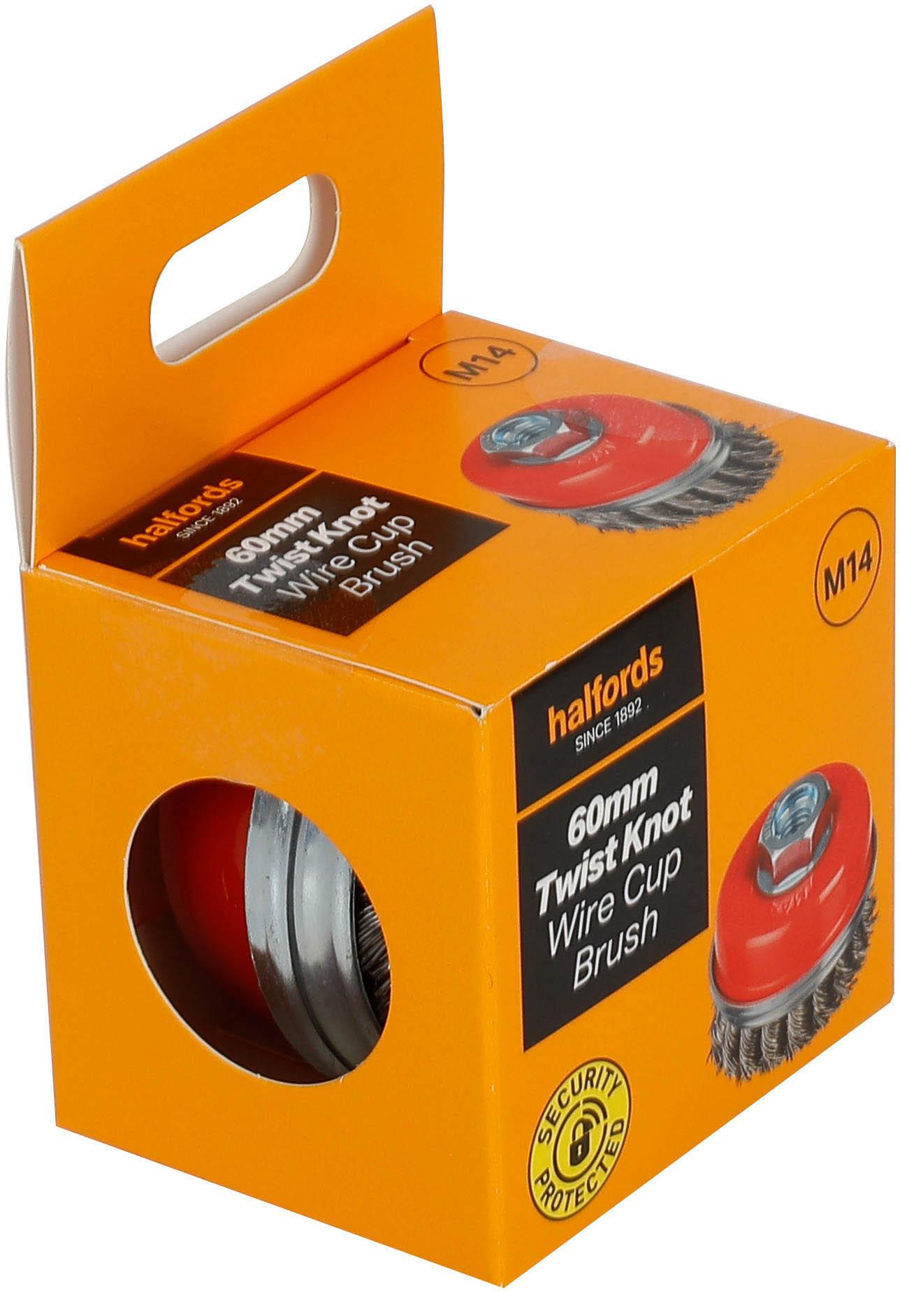 Halfords 60mm twist knot wire cup brush