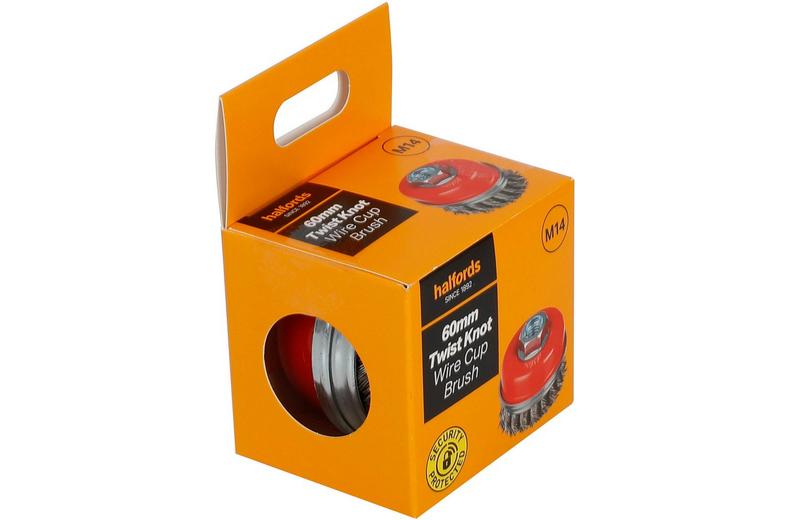 Halfords 60mm twist knot wire cup brush Halfords 60mm twist knot wire cup brush