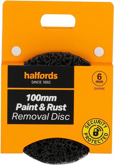 Halfords 100mm rust removal disc