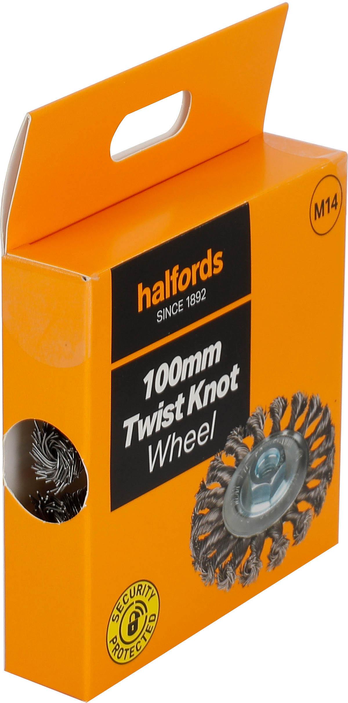 Halfords 100mm twist knot wheel