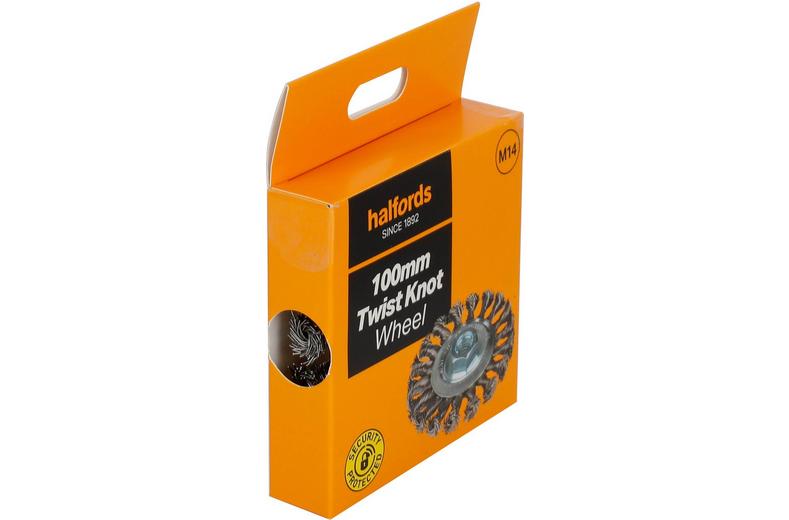 Halfords 100mm twist knot wheel Halfords 100mm twist knot wheel