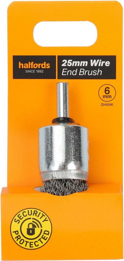Halfords 25mm wire end brush Halfords 25mm wire end brush