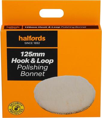 Halfords 125mm hook&loop polish bonnet