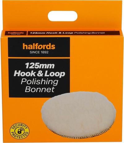 Halfords 125mm hook&loop polish bonnet Halfords 125mm hook&loop polish bonnet