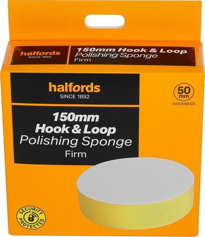 Halfords 150mm hook&loop polishing sponge firm Halfords 150mm hook&loop polishing sponge firm