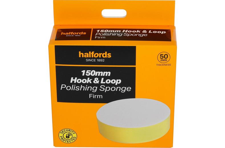 Halfords 150mm hook&loop polishing sponge firm Halfords 150mm hook&loop polishing sponge firm