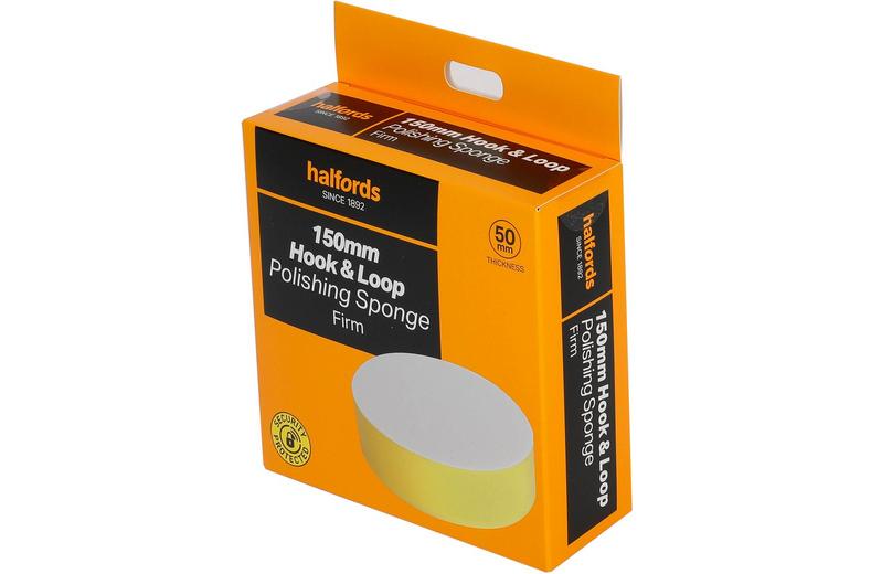 Halfords 150mm hook&loop polishing sponge firm Halfords 150mm hook&loop polishing sponge firm