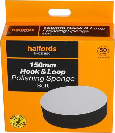 Halfords 150mm hook&loop polishing sponge soft Halfords 150mm hook&loop polishing sponge soft