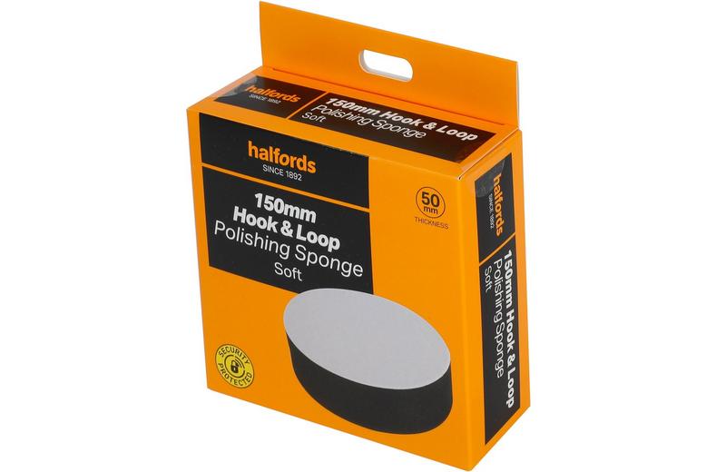 Halfords 150mm hook&loop polishing sponge soft Halfords 150mm hook&loop polishing sponge soft