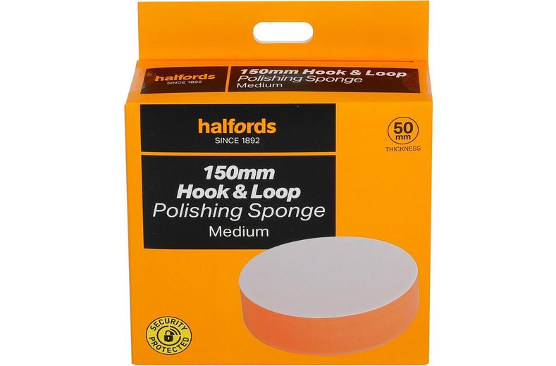 Halfords 150mm hook&loop polishing sponge medium Halfords 150mm hook&loop polishing sponge medium