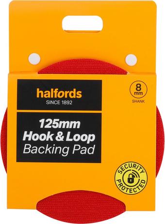 Halfords 125mm hook&loop backing pad