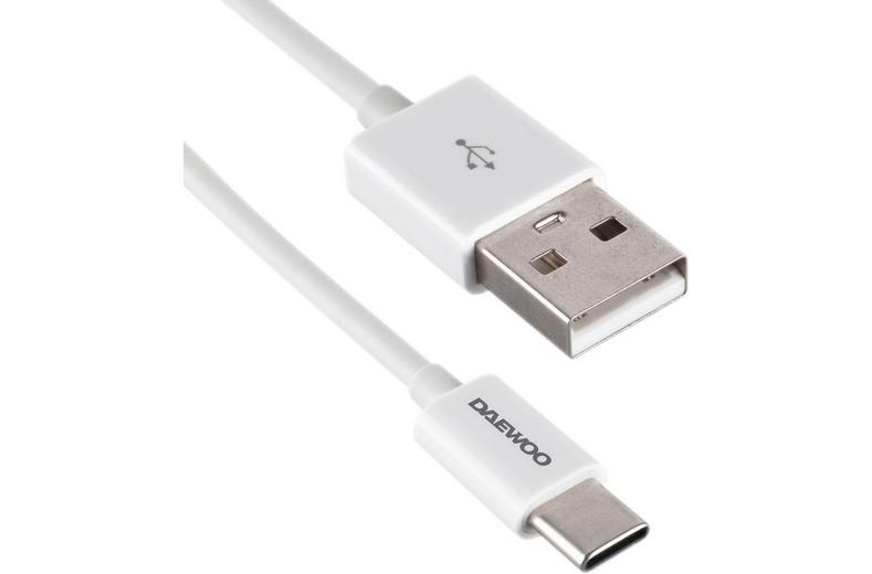 DAEWOO 1 METRE USB-A TO USB-C CABLE 2.1A FAST CHARGE DAEWOO 1 METRE USB-A TO USB-C CABLE 2.1A FAST CHARGE