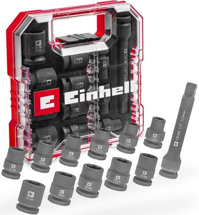 Einhell 12pc 1/2" Impact Socket Set Einhell 12pc 1/2" Impact Socket Set