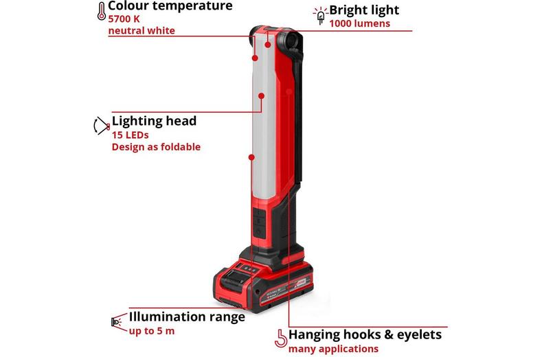 Einhell 18V 1000Lm Stick light Einhell 18V 1000Lm Stick light