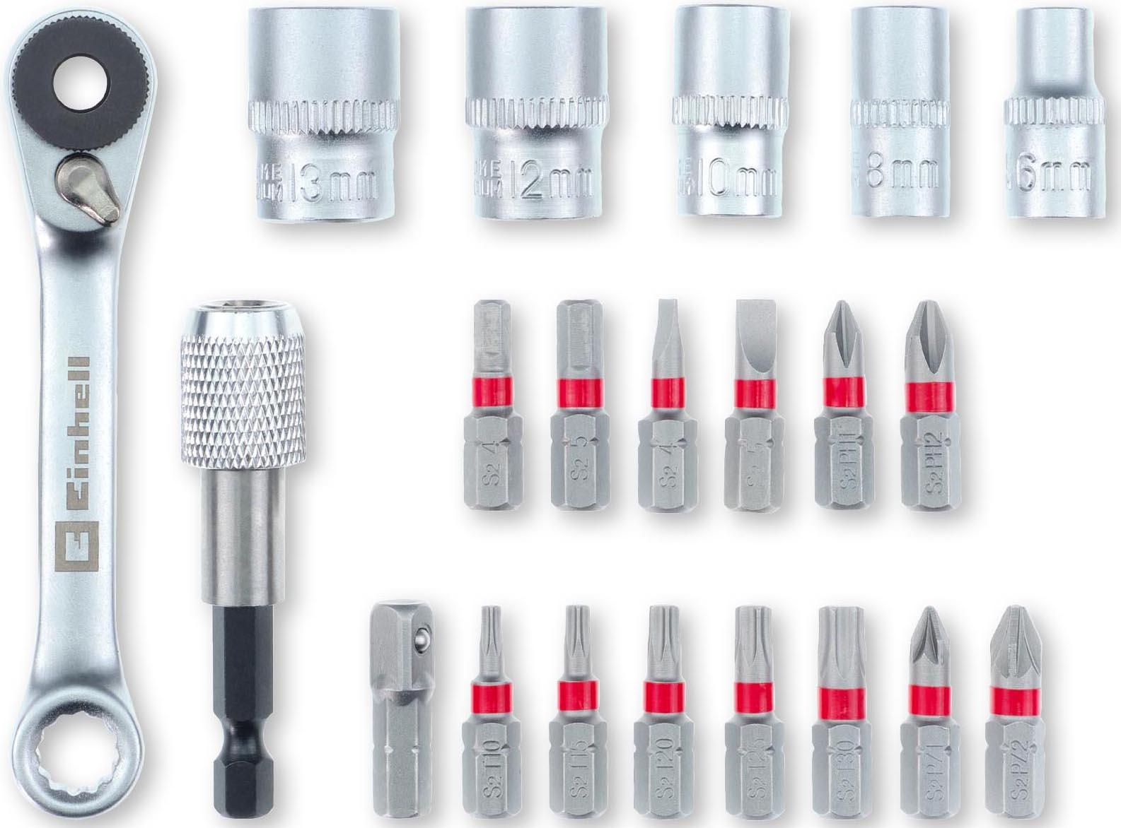Einhell 21pc Screwdriver Bit/Rachet Set