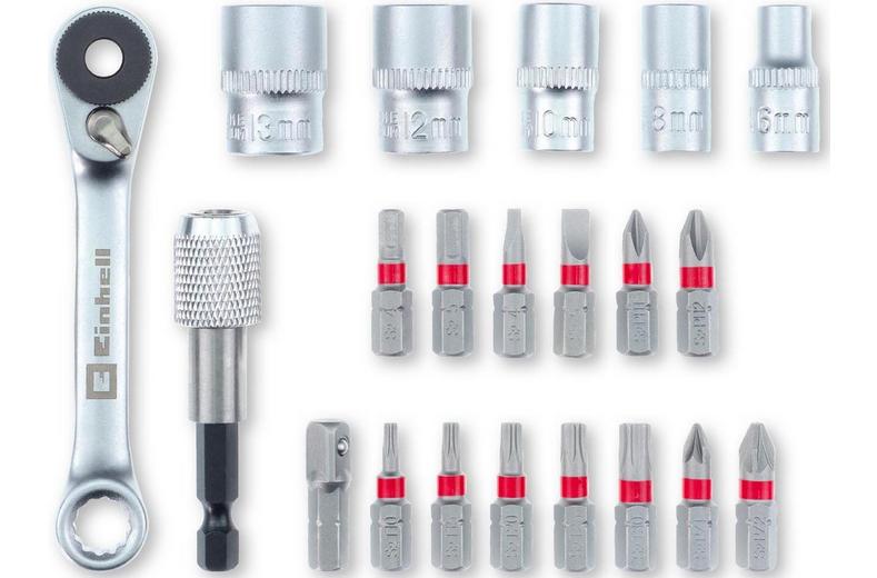Einhell 21pc Screwdriver Bit/Rachet Set Einhell 21pc Screwdriver Bit/Rachet Set