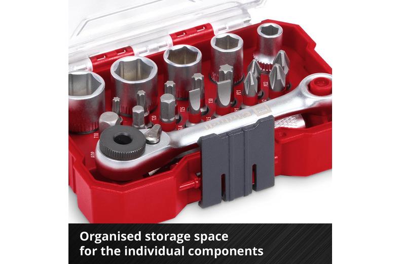 Einhell 21pc Screwdriver Bit/Rachet Set Einhell 21pc Screwdriver Bit/Rachet Set