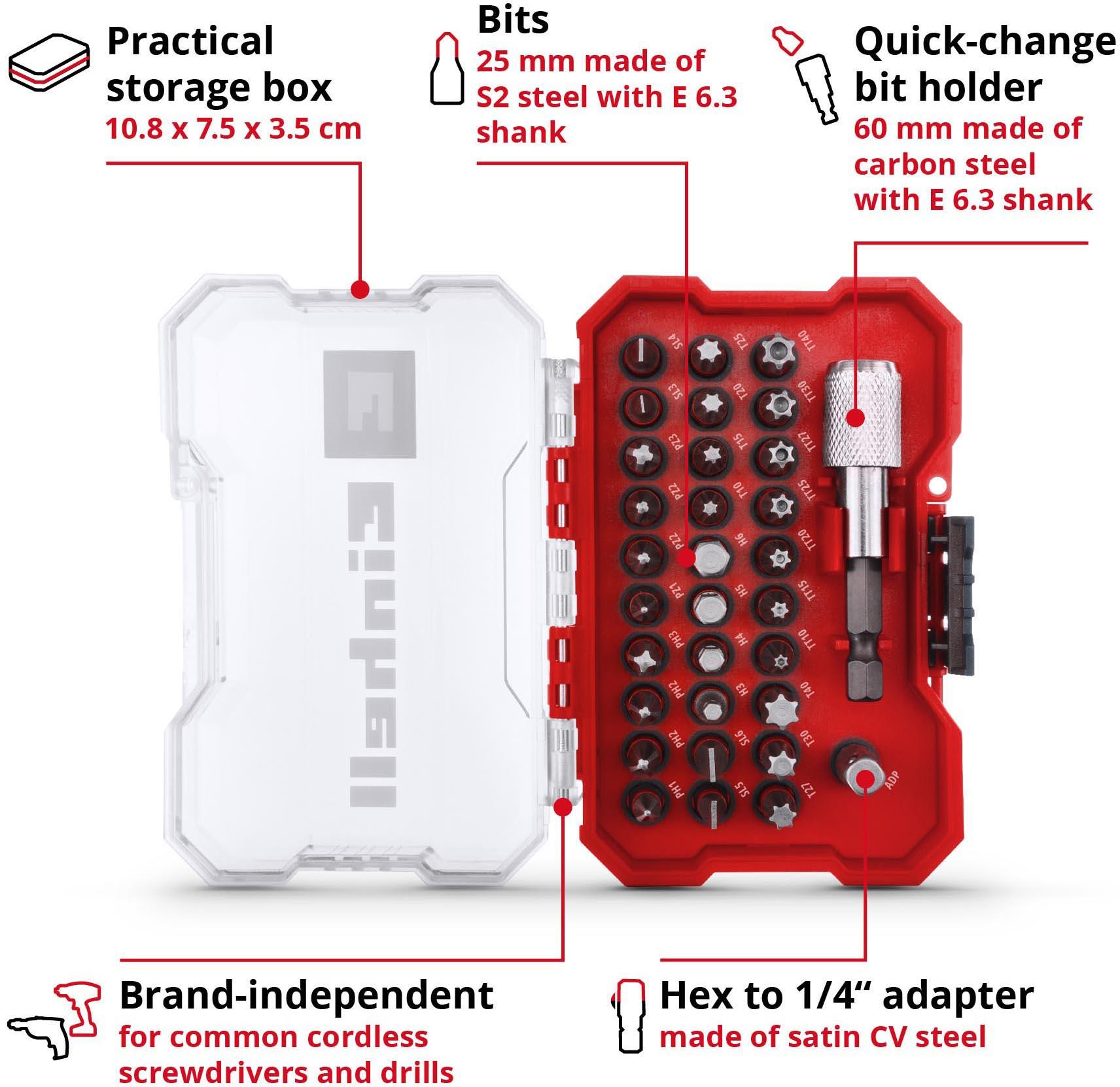Einhell 32pc Screwdriver Bit Set
