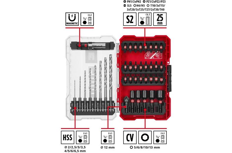 Einhell 39pc Impact Bit & HSS Drill Set Einhell 39pc Impact Bit & HSS Drill Set
