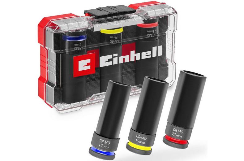 Einhell 3pc 1/2" Impact Socket Set Einhell 3pc 1/2" Impact Socket Set