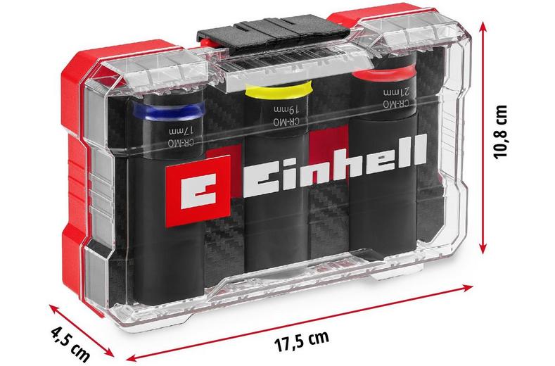 Einhell 3pc 1/2" Impact Socket Set Einhell 3pc 1/2" Impact Socket Set
