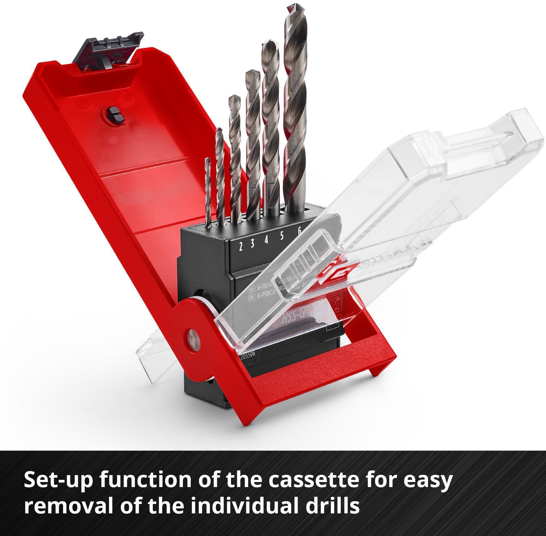 Einhell 6pc HSS-Ground drill bit Set